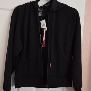 Womens Spyder Active Black Full Zip Hoodie Jacket NWT